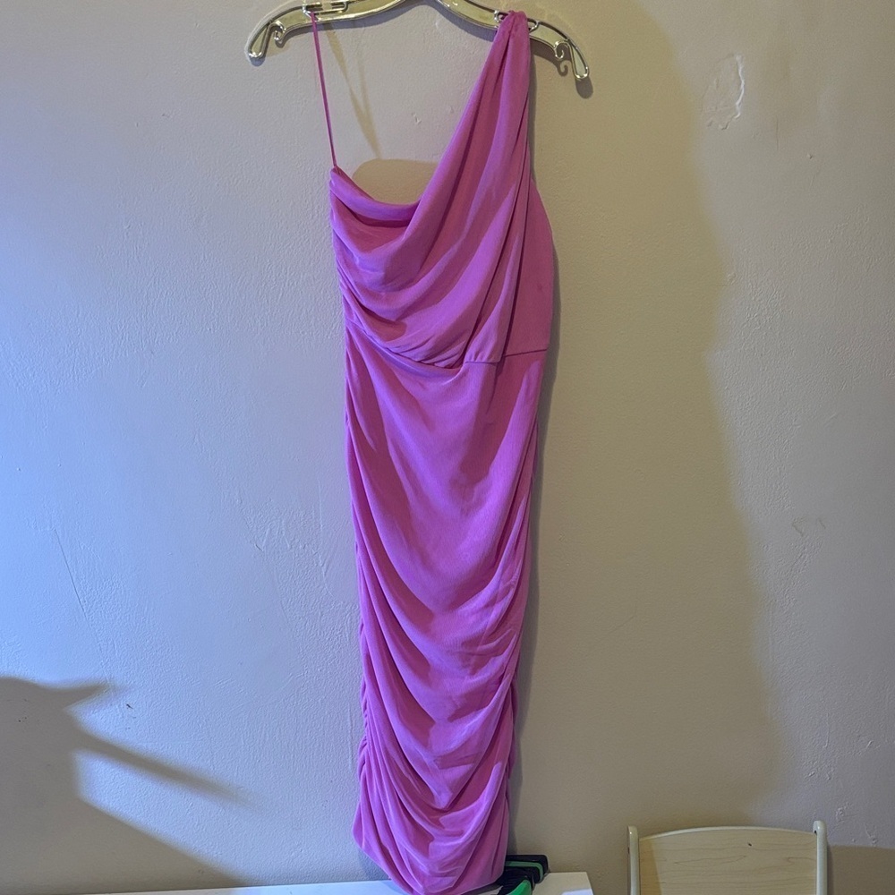 Love By Design One Shoulder Pink Dress